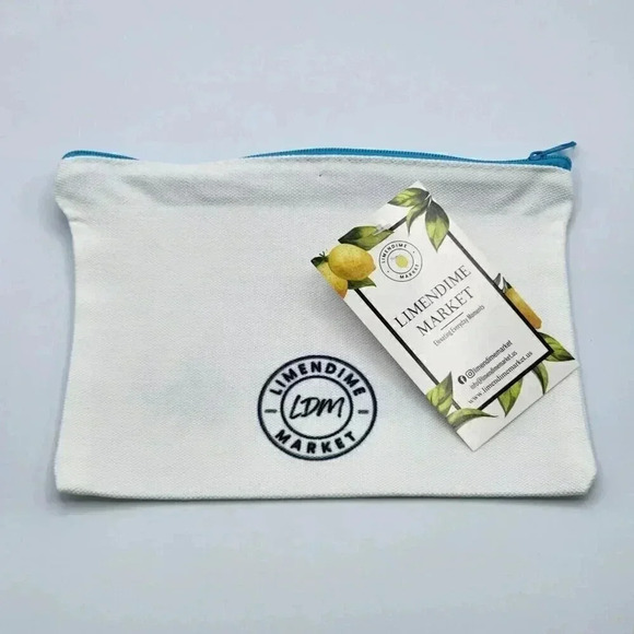 Mashallah Canvas Zipper Pencil Bag Makeup Bag Pouch Bag Handmade NWT - Picture 2 of 2